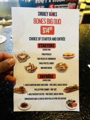 Menu photo 4 Smokey Bones Clearwater Clearwater, FL