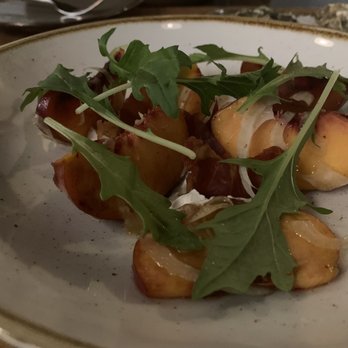 Itria - Peaches, whipped ricotta, fennel, prosciutto - Italian Near Me - San Francisco, California Itria - Peaches, whipped ricotta, fennel, prosciutto - Italian Near Me - San Francisco, California