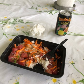 Poke Hana - Custom Poke Bowl -White rice -Tuna -Green onions -Carrots -Crunchy noodles - Poke Near Me - Windermere, Florida Poke Hana - Custom Poke Bowl -White rice -Tuna -Green onions -Carrots -Crunchy noodles - Poke Near Me - Windermere, Florida