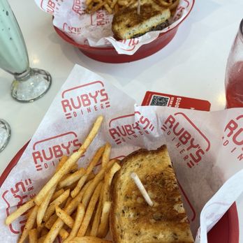 Ruby's Diner - This is a pic of a Ruben sandwich and fries at Ruby's. - Diners Near Me - Laguna Beach, California