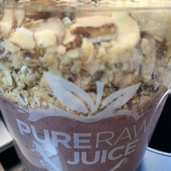 Pure Raw Juice - A lot of toppings in the Protein Blast Acai Bowl - Juice Bars & Smoothies Near Me - Baltimore, Maryland