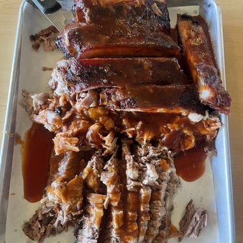 BJ's Nevada Barbecue - Ribs, sliced Beef brisket and Pulled Pork - Barbeque Near Me - Sparks, Nevada