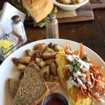 Farmer's Table - Stake Torta Sandwich and Santa Fe Omelette. Love it - New American Near Me - La Mesa, California