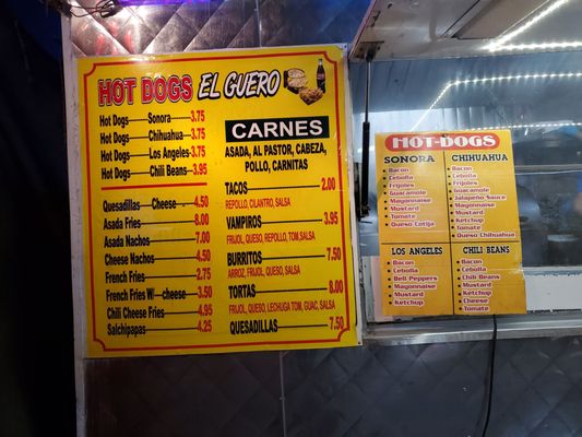 Menu photo 1 El Guero Hot Dogs Phoenix, AZ Menu photo 1 El Guero Hot Dogs Phoenix, AZ