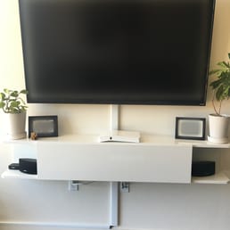 Natalie did an amazing job mounting our TV and cabinet, as well as surface hiding the wires (renters so can't hide in wall) Natalie did an amazing job mounting our TV and cabinet, as well as surface hiding the wires (renters so can't hide in wall)