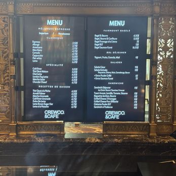 Crew Collective & Café - Menu - Shared Office Spaces Near Me - Montreal, Quebec