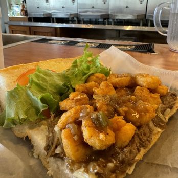 Boot T’s Seafood - Surf n turf po boy - Seafood Near Me - Boutte, Louisiana Boot T’s Seafood - Surf n turf po boy - Seafood Near Me - Boutte, Louisiana