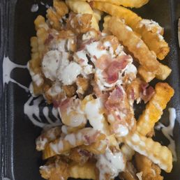 Loaded chicken bacon ranch fries Loaded chicken bacon ranch fries
