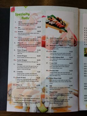 Menu photo 2 Sushi 99 Palm Coast, FL