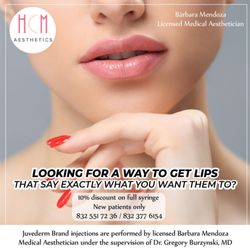 Barbara Mendoza Medical Aesthetician  - Plump, Smooth, Volumize & Contour Facial Features. Look & Feel Amazing. Call us at 8325517236 to book your appointment