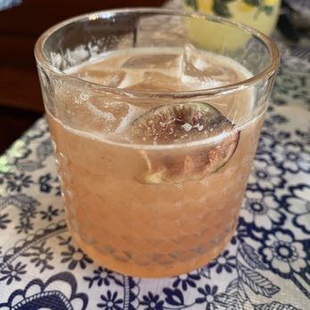Uliveto - The fig sour. Super tasty and fresh. My favorite cocktail here. - Mediterranean Near Me - Richmond, Virginia