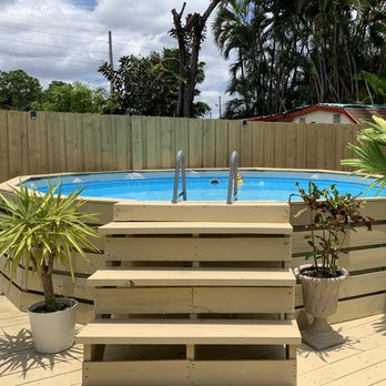 AACE Pools - Above ground pool with pool deck - Pool Cleaners Near Me AACE Pools - Above ground pool with pool deck - Pool Cleaners Near Me
