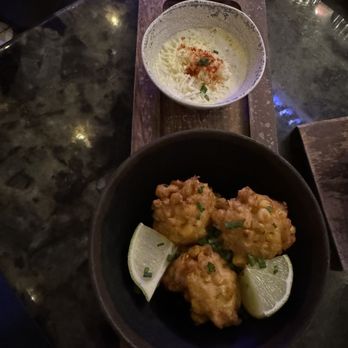 Bar Tabu - Esquite Corn Fritters - Salad Near Me - Chicago, Illinois Bar Tabu - Esquite Corn Fritters - Salad Near Me - Chicago, Illinois