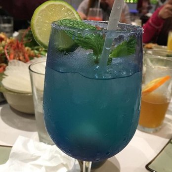 Saigon Kitchen - Blue Hawaiin mojito. I can drink these all day - Vietnamese Near Me - San Jose, California