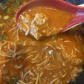 Ramen Tatsu Ya - Pork in "Mi So Hot" bowl. - Ramen Near Me - Houston, Texas Ramen Tatsu Ya - Pork in "Mi So Hot" bowl. - Ramen Near Me - Houston, Texas