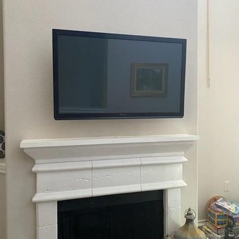 Empire AV Services and Installations - 36" tv hung over fireplace. Great job..... - Home Automation Near Me - Farmers Branch, Texas