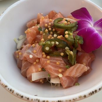 House Without A Key - Arare salmon poke- 5/5 stars - Seafood Near Me - Honolulu, Hawaii