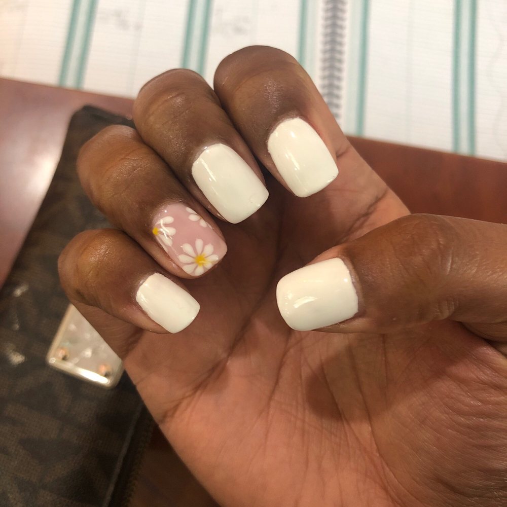 Amazing manicure with a design! Amazing manicure with a design!