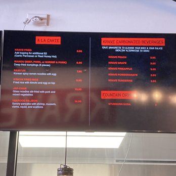Krave - Menu - Asian Fusion Near Me - Atlanta, Georgia