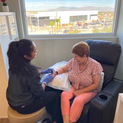 Infusion Care - Nurse Leanne with our patient:)