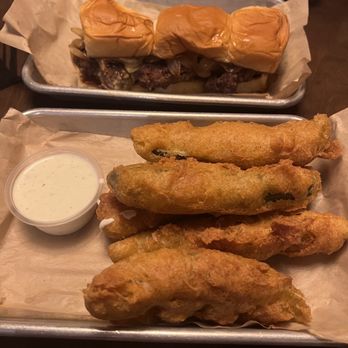 Haymaker - Fried Pickle Spears, Angus Beef Sliders - Breakfast & Brunch Near Me - Peoria, Arizona Haymaker - Fried Pickle Spears, Angus Beef Sliders - Breakfast & Brunch Near Me - Peoria, Arizona