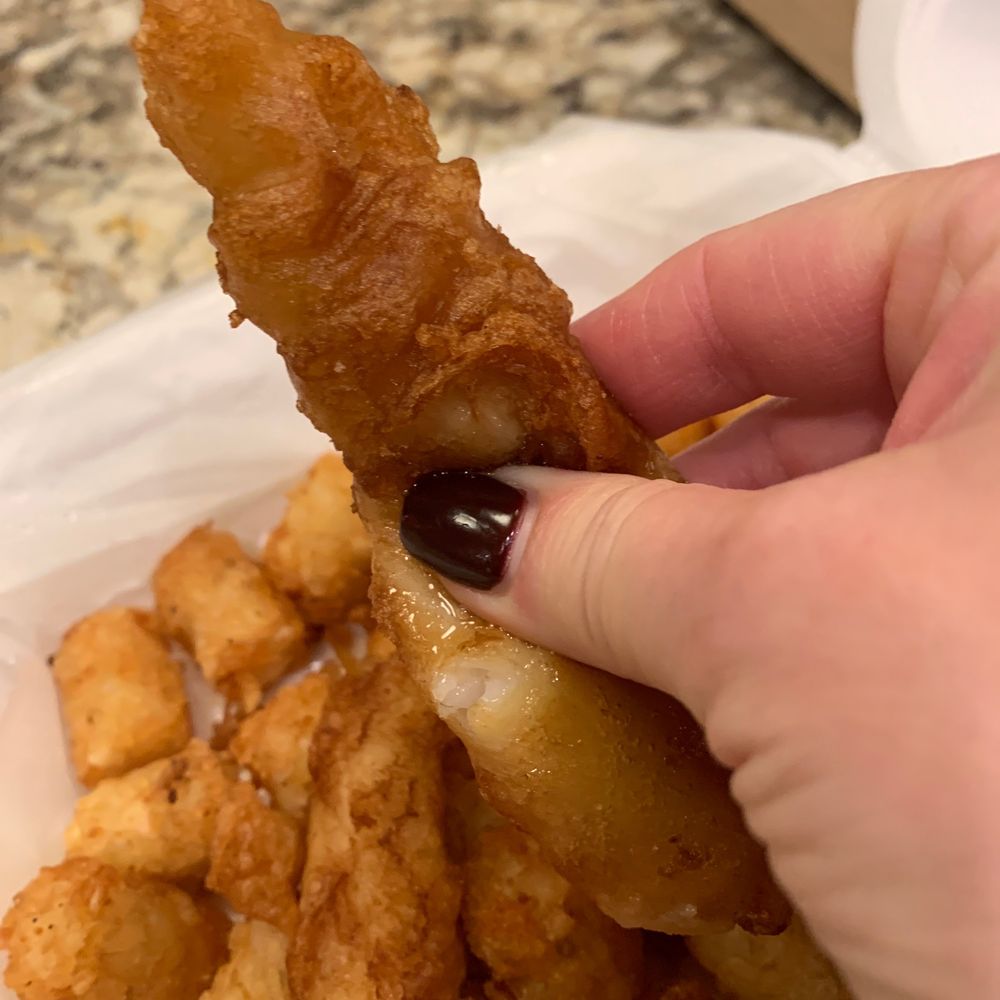 Schuller's Tavern - Greasy mushy "fish" (mostly just batter) - Bars Near Me - Minneapolis, Minnesota
