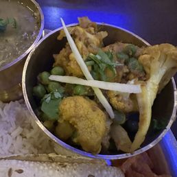 Cauliflower that comes in the Lamb Thakali Thali Cauliflower that comes in the Lamb Thakali Thali