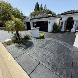 C&N Decorative Concrete - Decorative concrete staining of Driveway and entry in Westlake Village, CA