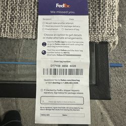 FedEx Ship Center - No information. Next delivery?