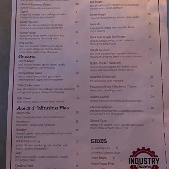 Industry Tavern - Menu - New American Near Me - Atlanta, Georgia Industry Tavern - Menu - New American Near Me - Atlanta, Georgia