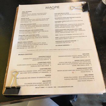 Magpie Cafe - Daytime Menu - New American Near Me - Sacramento, California Magpie Cafe - Daytime Menu - New American Near Me - Sacramento, California