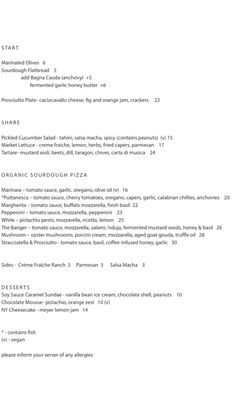 Menu photo 1 Grá Los Angeles, CA