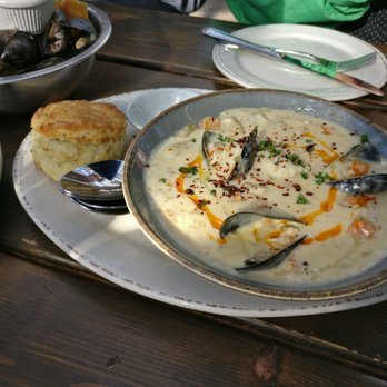 Blue Mussel Cafe - Seafood chowder - Seafood Near Me - Rustico, Prince Edward Island Blue Mussel Cafe - Seafood chowder - Seafood Near Me - Rustico, Prince Edward Island