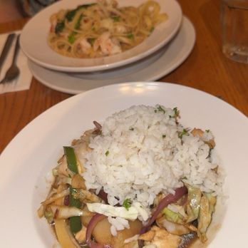 Broken Rocks Cafe & Bakery - Oriental Almond Chicken and Louisiana Shrimp Pasta - Bakeries Near Me - Wooster, Ohio Broken Rocks Cafe & Bakery - Oriental Almond Chicken and Louisiana Shrimp Pasta - Bakeries Near Me - Wooster, Ohio