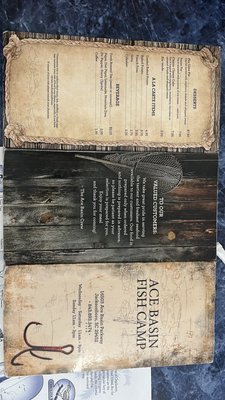 Menu photo 6 Ace Basin Fish Camp Jacksonboro, SC