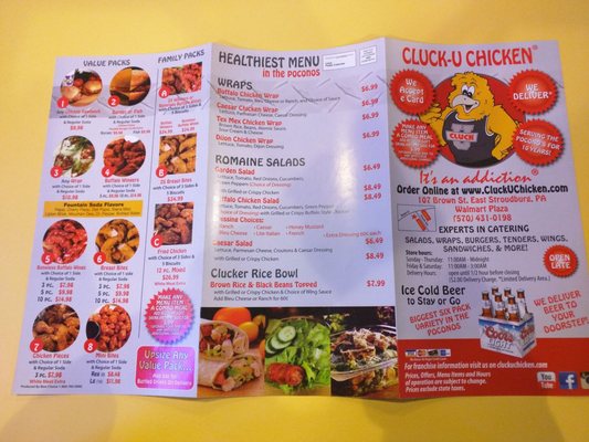 Menu photo 2 Cluck- U Chicken East Stroudsburg, PA