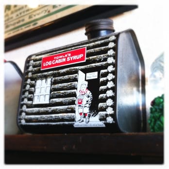Ed's Roost - Giving Aunt Jemima a sturdy run for her syrup packaging coolness money, I submit Log Cabin. - Breakfast & Brunch Near Me - East Greenwich, Rhode Island