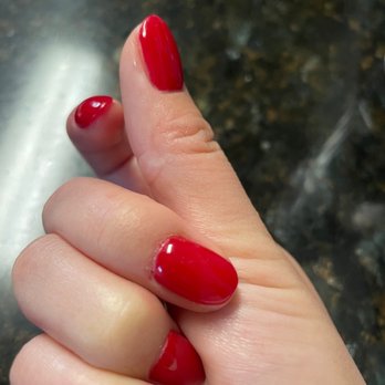 Divine Nails And Lashes - Cut on the bottom of middle finger - Nail Salons Near Me - Irvine, California