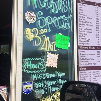 Bean Me Up Espresso - menu and prices - Coffee & Tea Near Me - Spokane, Washington