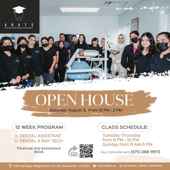 Advanced Dental Assistant Training School - Open house - Vocational & Technical School Near Me - Gainesville, Virginia Advanced Dental Assistant Training School - Open house - Vocational & Technical School Near Me - Gainesville, Virginia