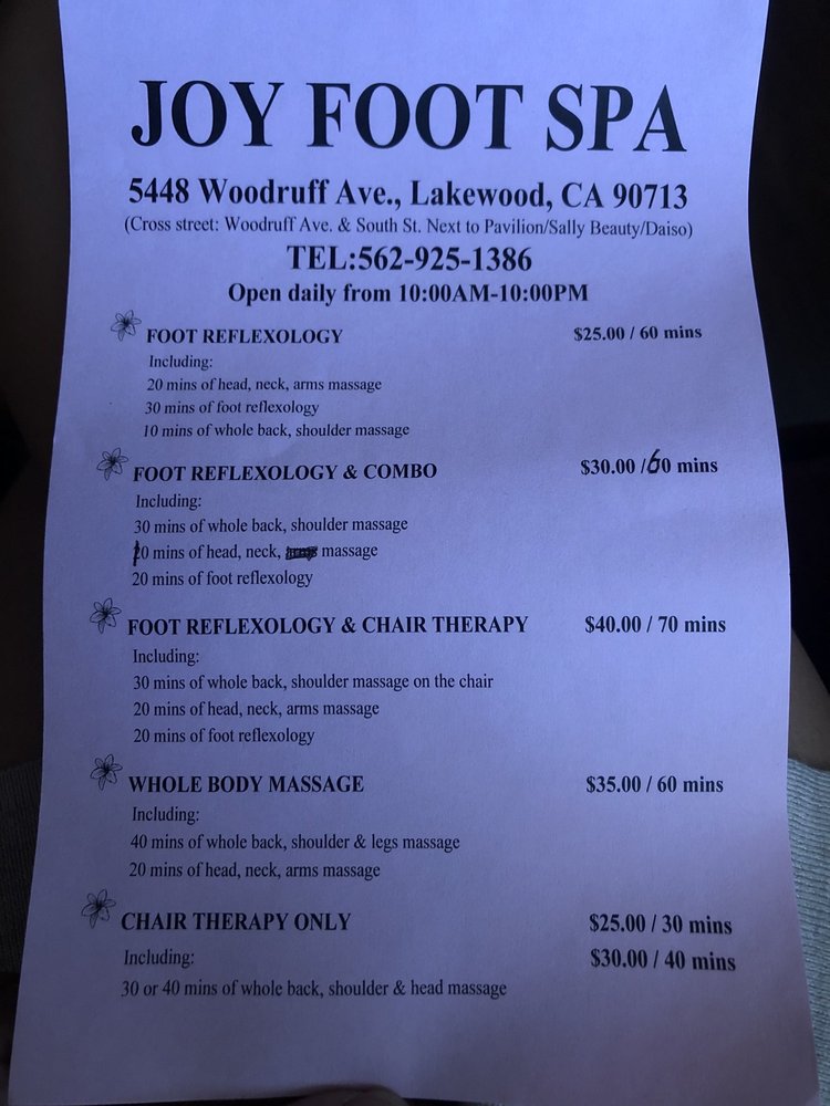 JOY FOOT SPA 28 Photos & 254 Reviews Reflexology 5448 Woodruff