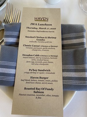 Menu photo 4 Haven Restaurant and Bar Atlanta, GA