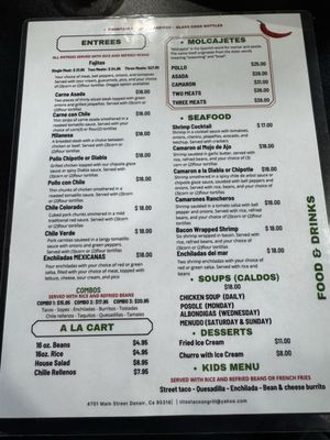 Menu photo 2 Don Titos Bar & Grill Denair, CA