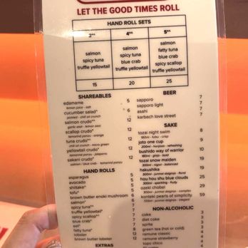 Koyo Hand Roll Bar - Menu - Sushi Bars Near Me - Houston, Texas Koyo Hand Roll Bar - Menu - Sushi Bars Near Me - Houston, Texas
