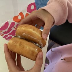Dunkin' - Vanilla and chocolate donuts pressed together