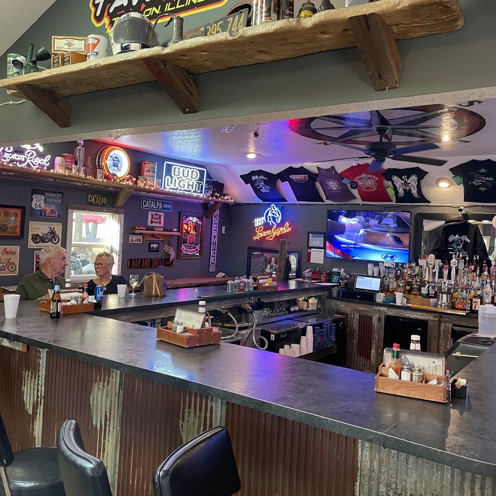 Catalpa Grove - a bar with neon signs - Burgers Near Me - Toulon, Illinois