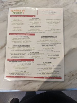 Menu photo 4 Broadway Nutrition Louisville, KY