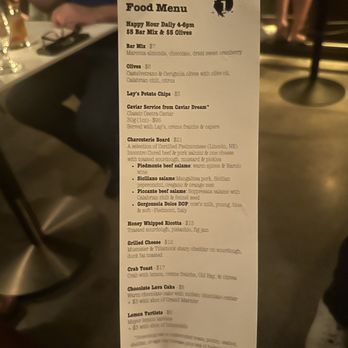 Inkwell - Food menu - Cocktail Bars Near Me - Chicago, Illinois