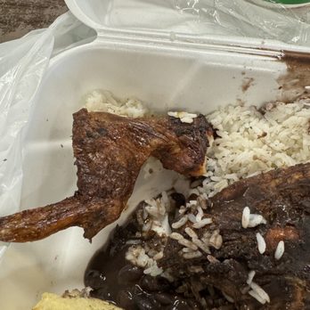 Pollo Tropical - a meal in a styrofoam container - Chicken Shop Near Me - Miami, Florida