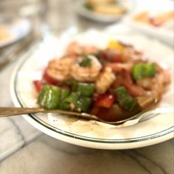 Antique Garage- Rye - Blurriness Aside, These Spicy Shrimp Were Plump & Tasty